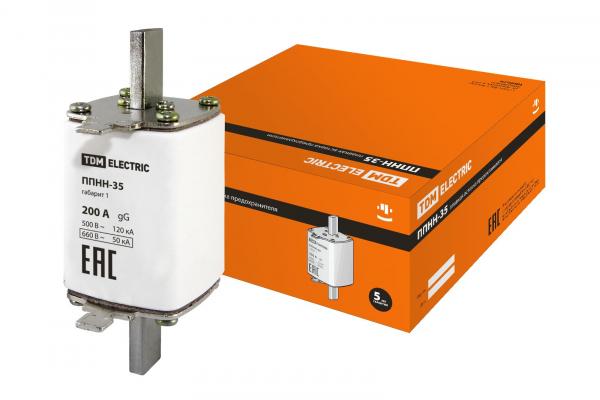 Плавкая вставка предохр. габ. 1  200А TDM ППНН-35