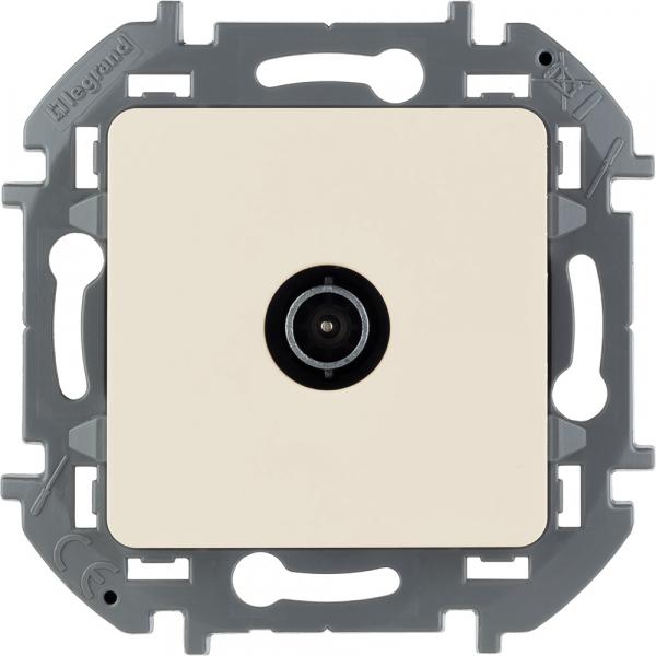 Legrand INSPIRIA Алюминий Розетка TV проходная IP20 скрытая установка 673862