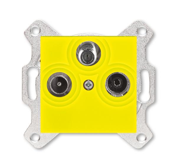 ABB  Levit  Жёлтый Розетка TV-R-SAT, 2CHH083303A6064