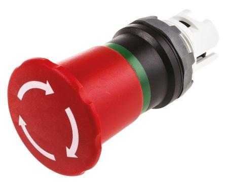 Кнопка ABB MPET4-10R "Грибок" красная (только корпус) с усиленной фиксацией 40мм отпускание поворотом /1SFA611523R1001/