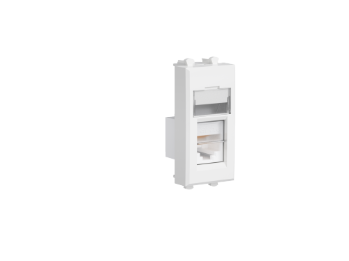 DKC  Avanti Модульная  Белый Облако Розетка компьютерная RJ-45 мод.,категория 5е , 1 модуль  4400461