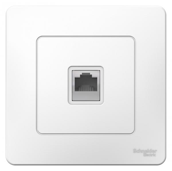 Schneider Electric  BLANCA  Белый  Розетка телефонная RJ11, IP20  скрытая установка BLNIS011001