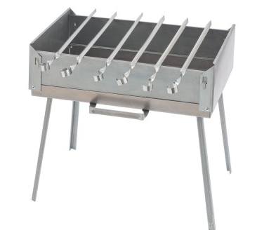 Мангал-дипломат в сумке 410x280x125, 1,5 мм, 6 шампуров в комплекте //Palisad Camping /Россия