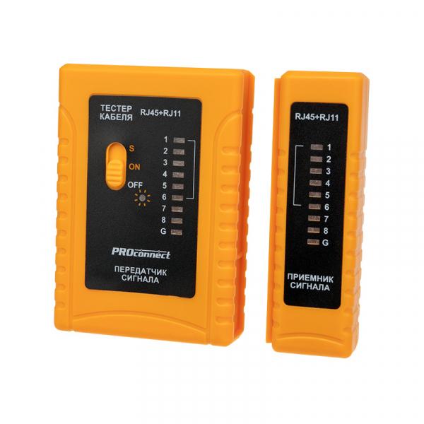Тестер Кабеля  RJ-45+RJ-11  (HT-C004) PROconnect     12-1006-4 12-1006-4