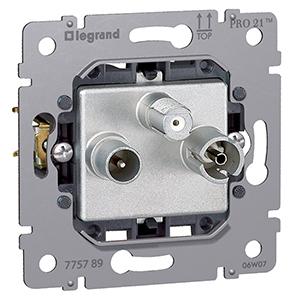 Legrand  Galea Life  Розетка TV-RD-SAT Звезда 1,5дБ PRO21