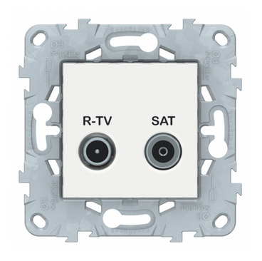 Schneider Electric Unica NEW  Белый Розетка R-TV/ SAT, оконечная NU545518