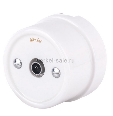 Werkel Ретро  Розетка  Белый  телевизионная  фарфор WL18-02-05/ a036797