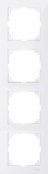 Schneider Electric Merten M-Pure Полярно-белый  Рамка 4-местная MTN4040-3619