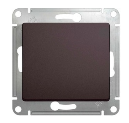Schneider Electric Glossa Графит Выключатель 1-клавишный схема 1, 10AX, механизм IP20 скрытая установка GSL001311