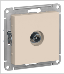 Schneider Electric AtlasDesign Бежевый Розетка TV оконечная1DB, механизм ATN000291