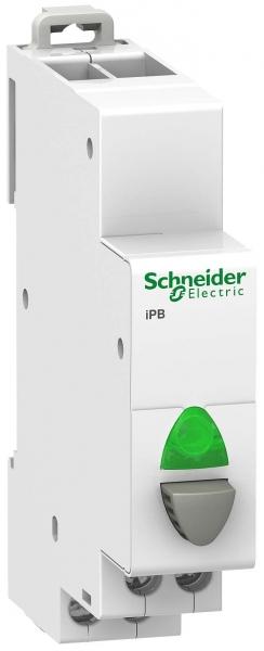 Schneider Electric Acti9 A9E18036КНОПКА УПР-Я iPB 1НО СЕР+ЗЕЛЕН ИНДИК-Р