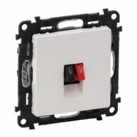 Legrand  Valena  LIFE  Белая Розетка аудио 1-местная пружинные зажимы скрытая установка IP20 / 753472