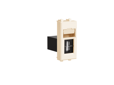 USB 3.0  розетка "Ванильная дымка" Avanti модульная, тип А-А, 1 мод