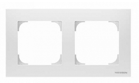 ABB  SKY Альпийский Белый Рамка 2-местная, базовая  /2CLA857210A1101/