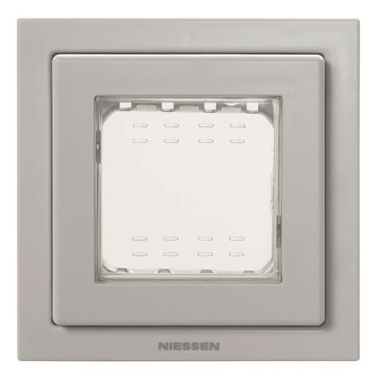 ABB  Zenit  Антрацит Рамка монтажная 1-местная 2-модуля рамка+набор монтажный FM IP55 N3271 AN/2CLA327100N1801/