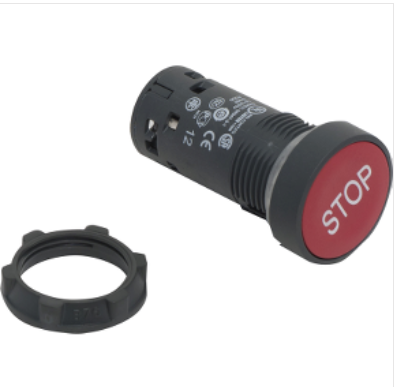 Кнопка 22мм красная 1НЗ с маркировкой STOP Schneider Electric XB7NA4234