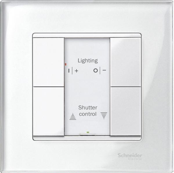 Schneider Electric Merten  Белый  Выключатель 4-кнопочный PLUS, пол., бл. SM MTN617219
