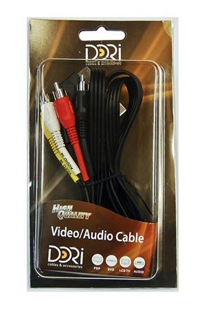 Видео шнур Dori 2040 #Скарт-4RCA  1.2м /1.5м