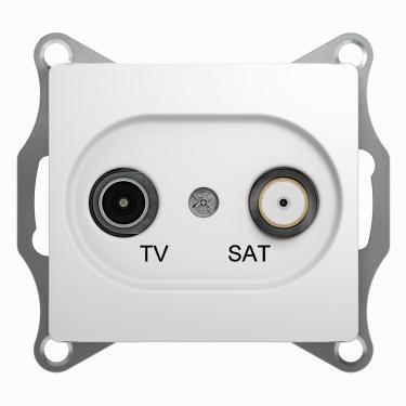 Schneider Electric Glossa  Белый Розетка ТВ-SAT проходная 4DB, механизм IP20 скрытая установка GSL000198