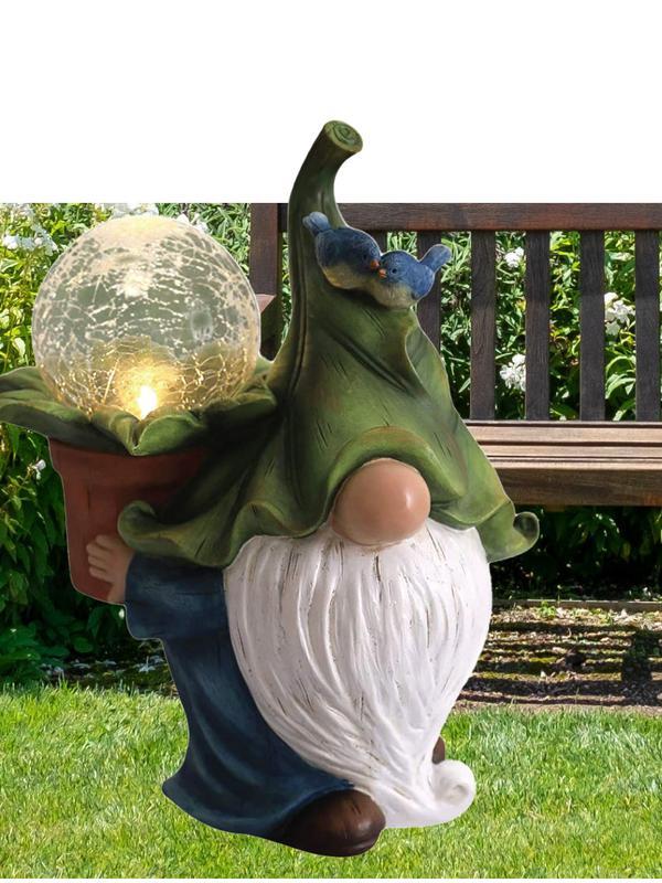 Светильник садовый "Гномик" 18х16х27 тепл. бел. на солнечной батарее аккумулятор AA NI-MH 600мА.ч КОСМОС KOC_SOL249_G2