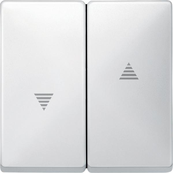 Schneider Electric Merten  Белый  Клавиша 2-местная для жалюзи MTN411519