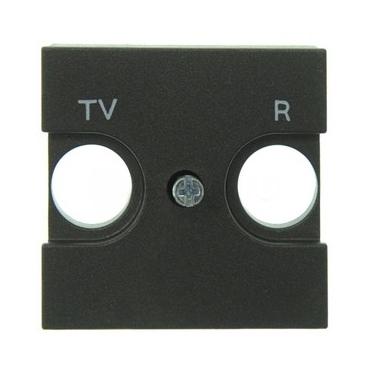 ABB  Zenit  Антрацит Накладка для TV-R розетки, 2-модульная,  /N2250.8 AN/// 2CLA225080N1801
