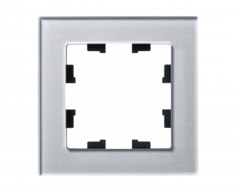 Schneider Electric AtlasDesign NATURE  Стекло Алюминий  Рамка 1-местная ATN320301