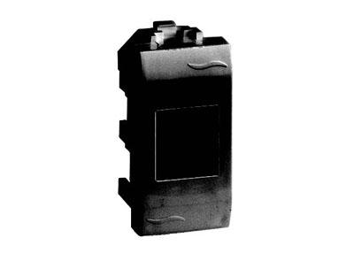 DKC  BRAVA  Розетка  Черный  компьютерная RJ45 кат. 6A (8P8C, Hyperline, Dual IDC: 110&Krone) 1модуль   77678N