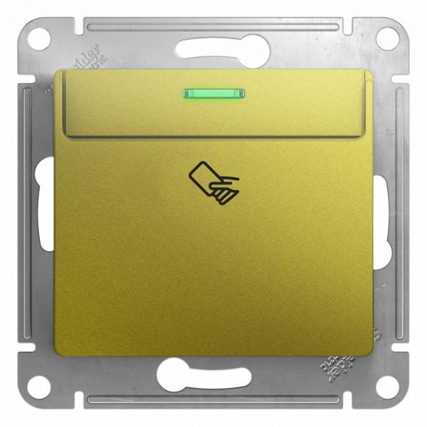 Schneider Electric Glossa Фисташковый Выключатель карточный схема6, 10AX, механизм IP20 скрытая установка GSL001069