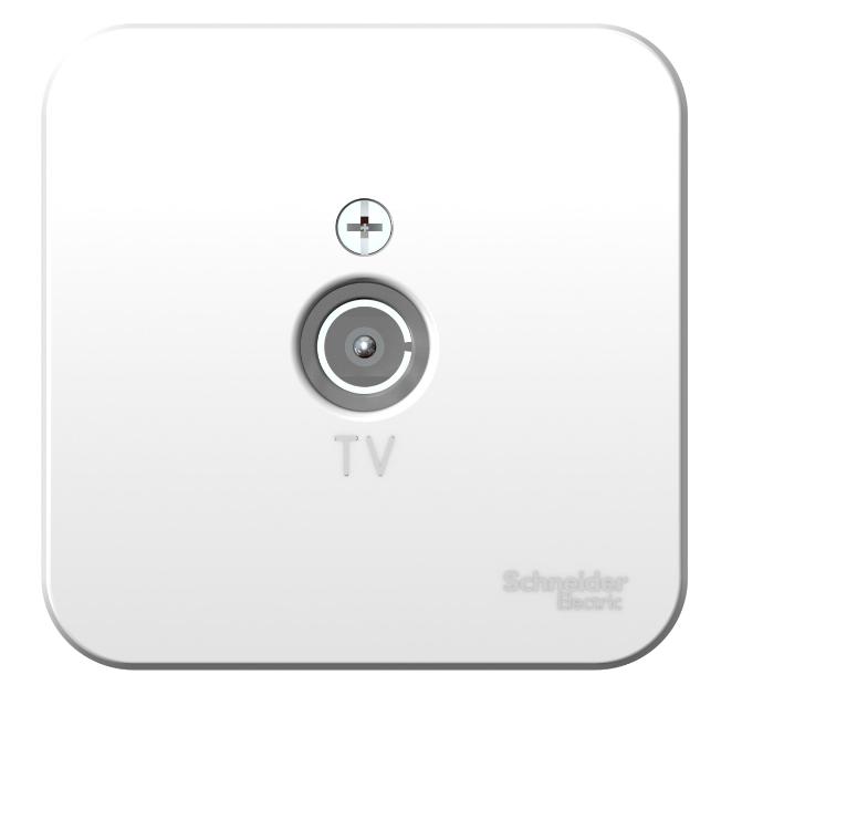 Schneider Electric  BLANCA  Белый  Коннектор ТВ изолирующая пластина IP20, открытая установка BLNTA000011