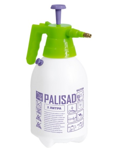 Опрыскиватель ручной,  2 л, с насосом и клапаном сброса давления// PALISAD