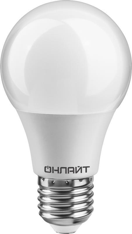 Лампа светодиодная 61 140 OLL-A60-10-230-6.5K-E27 грушевидная 10Вт ОНЛАЙТ 61140
