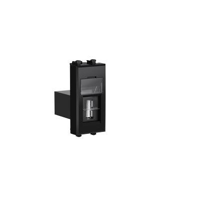 USB 3.0  розетка "Черный квадрат" Avanti модульная, тип А-А, 1 мод