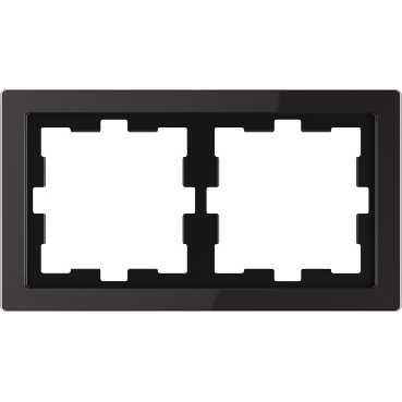 Schneider Electric  MERTEN  D-Life  Черн. Оникс  Рамка 2-местная MTN4020-6503