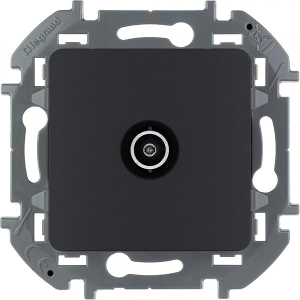 Legrand INSPIRIA Антрацит Розетка TV оконеч IP20 скрытая установка 673873