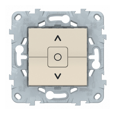 Schneider Electric Unica NEW Бежевый Выключатель для жалюзи, 2-клавишный схема 4 NU520844
