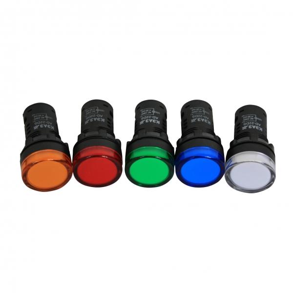Лампа AD-22DS(LED) матрица D-22мм желтый 230В-КЭАЗ 238573