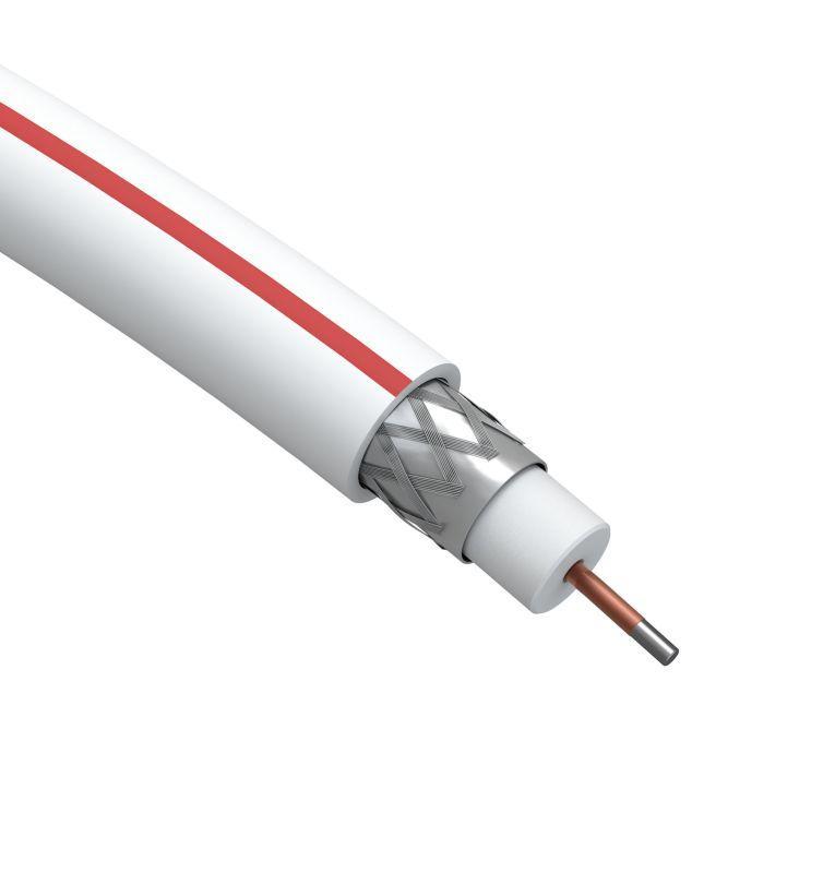 Кабель коаксиальный SAT 50 M.CCS/(оплетка Al 75%) PVC 75Ом бел. 100м SIMPLE (м) Эра Б0044607