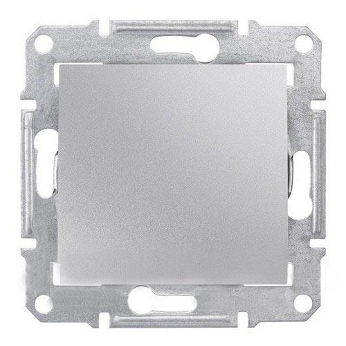 Schneider Electric Sedna Алюминий Выключатель механизм кнопочный  10А IP20 скрытая установка SDN0700160