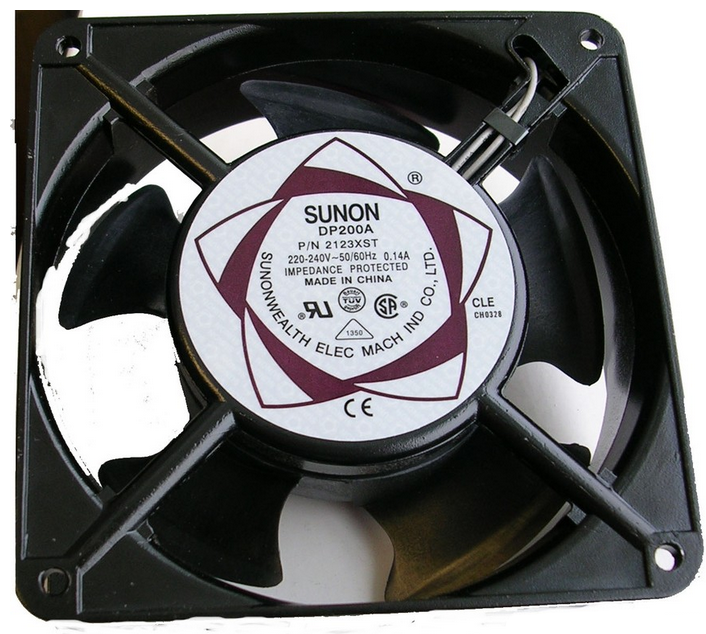 Вентилятор DP200A/2123XST (А2123-HST.GN), 220В, 120х120х38мм, подшипник скольжения 2750 об/мин\Sunon