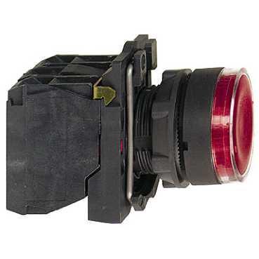 Schneider TE-IMCI XB5AW34M5 кнопка  22мм 230-240В красн.с подсв.
