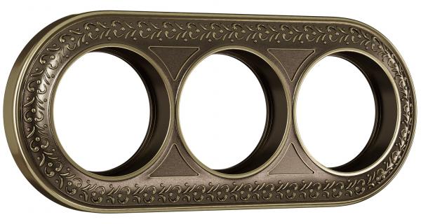 Werkel Antik Runda  Рамка  Бронза  3-местная WL70-frame-03/ a037199  РАСПРОДАЖА