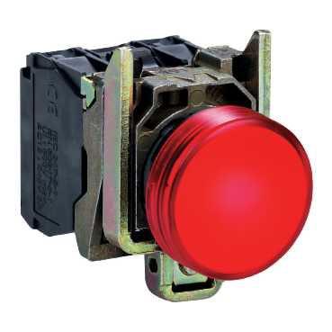 Лампа сигнальная Schneider Electric TE-IMCI XB4BVB4  22мм 24B красная