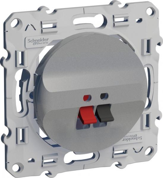 Schneider Electric ODACE Алюминий Аудиорозетка механизм S53R487