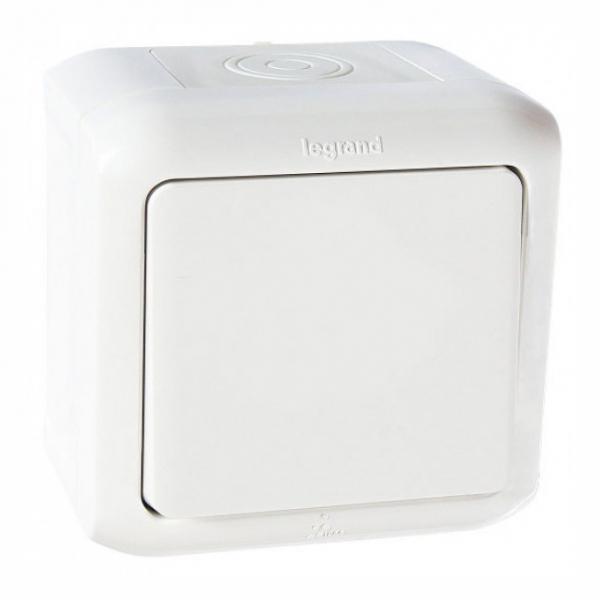 Legrand  Quteo  Белый Кнопка 6A 1-клавишный IP44 782305