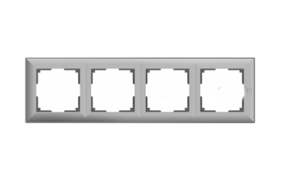 Werkel  Fiore  Серебро Рамка 4-местная WL14-Frame-04/ a038848