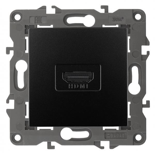ЭРА  Elegance  Антрацит  Розетка HDMI, IP20 14-3114-05