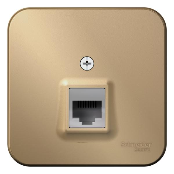 Schneider Electric  BLANCA  Титан  Розетка компьютерная RJ45, категория 5E, изолирующая пластина, открытая установка    BLNIA045004