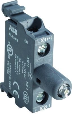Патрон MLBL-01BW со встроенным светодиодом белый 24В AC/DC для боксов ABB  /1SFA611621R2015/