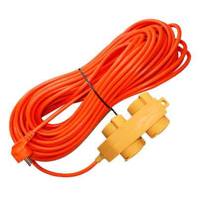 Удлинитель-шнур 4х30м с заземл. 16А IP44 У16-040 ПВС 3х1.5 розетки с защ. крышкой UNIVersal 9633862